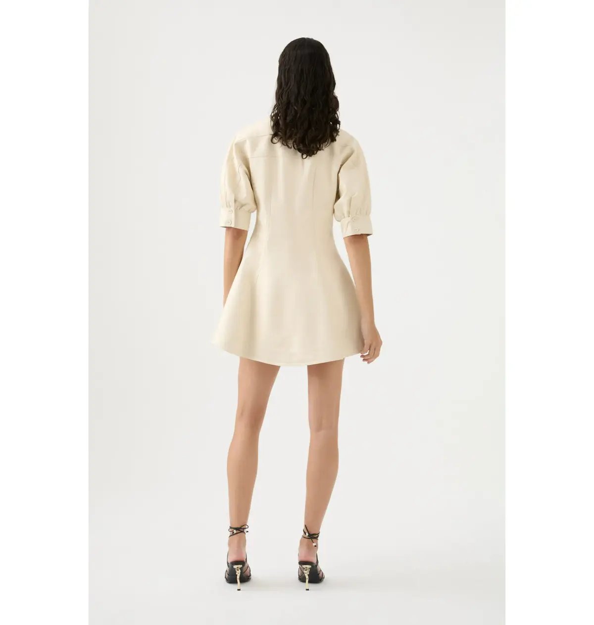 Aje Claire Pearl Mini Dress Sandstone Beige Size AU 4 photo 2