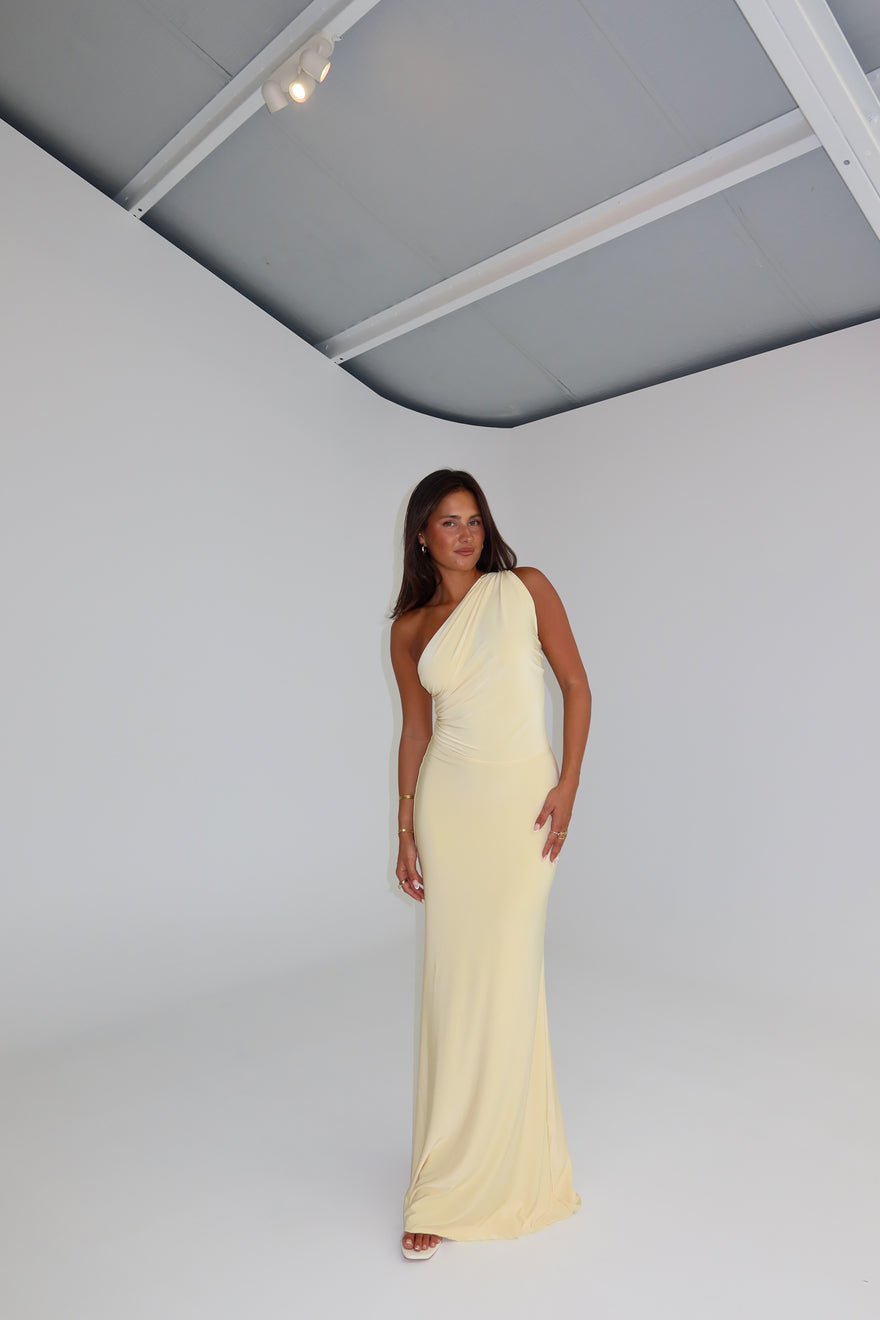 Natalie Rolt Fabienne Gown Butter Yellow photo 2