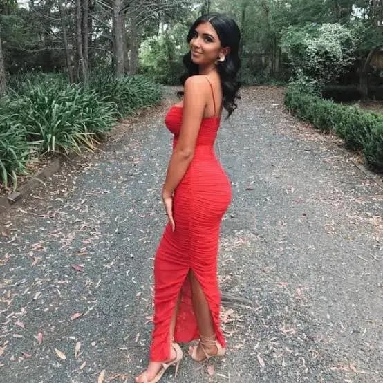 House of CB Fornarina Midi Dress Red Size 8 photo 2