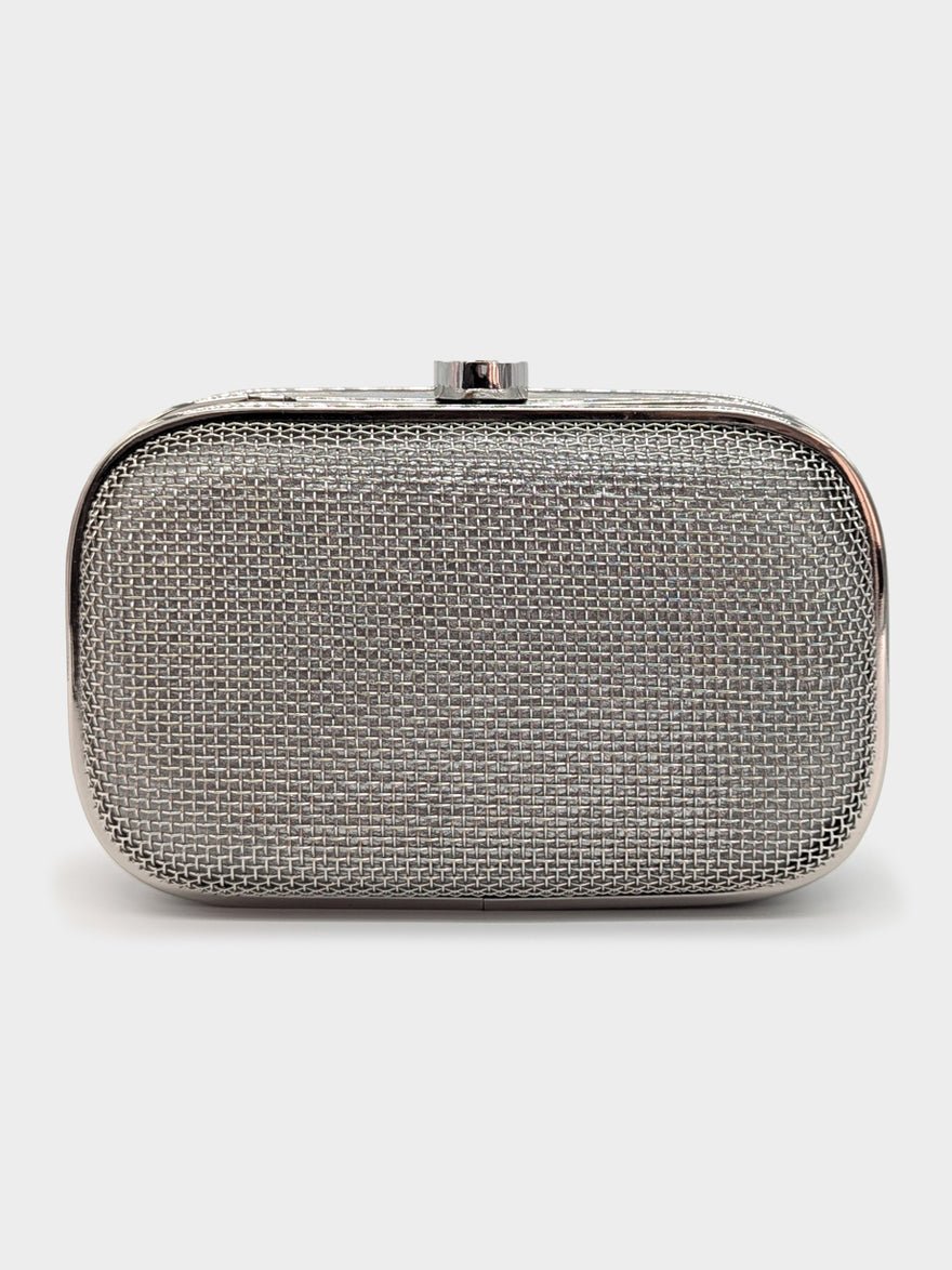 Oroton Silver Mini Mesh Evening Bag photo 4