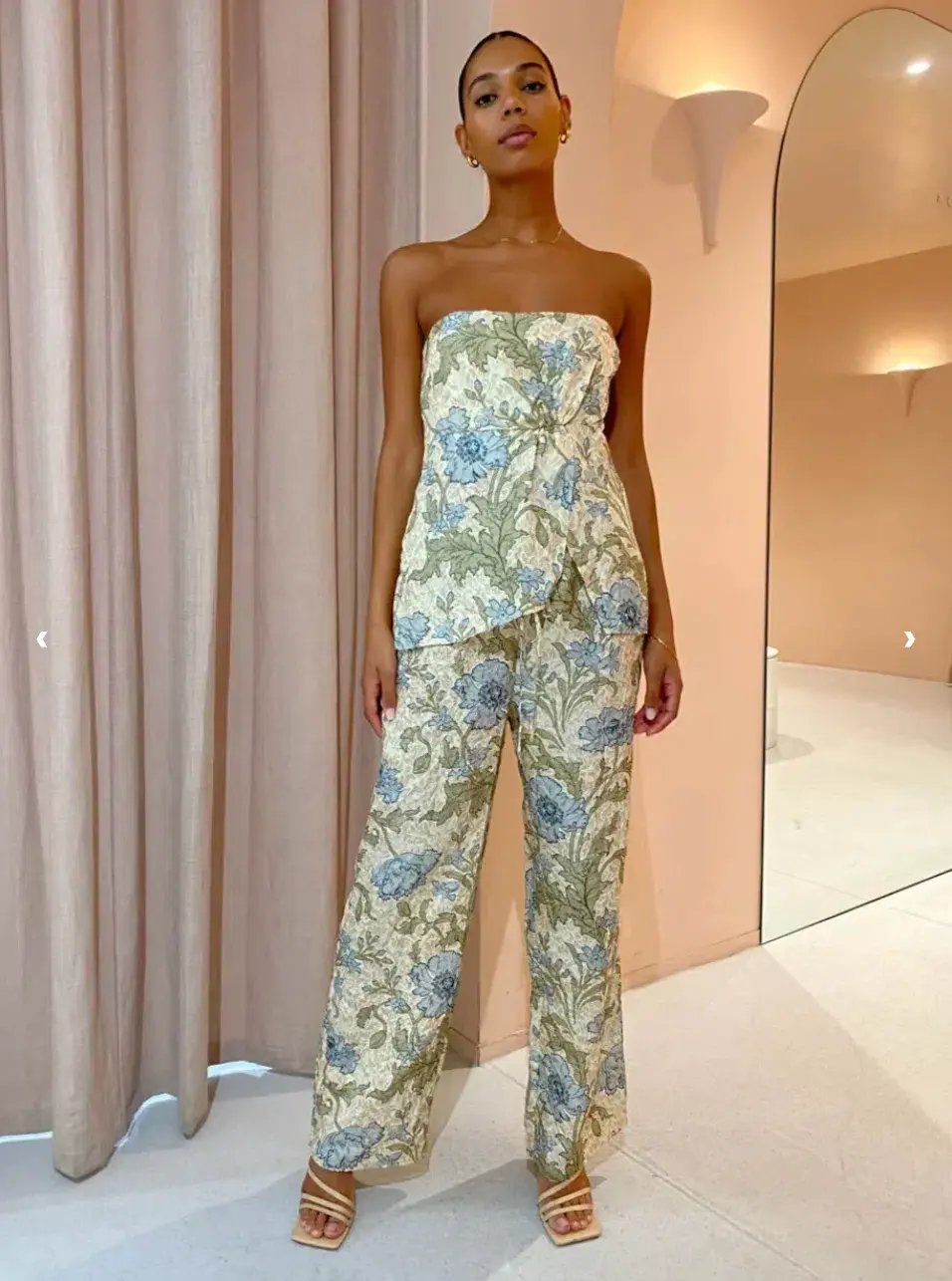 Sir the Label Maev Bustier and Pant Set Florence Print Size 1 / AU 8 photo 2