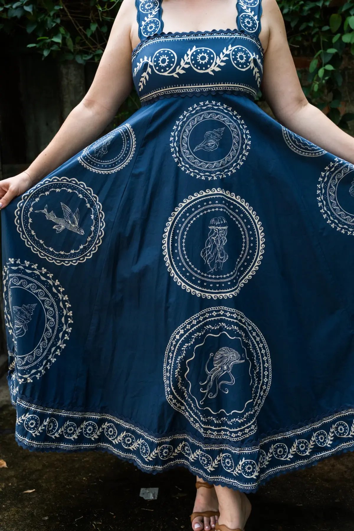 Alemais Oceane Summer Dress Midi Size AU 14 photo 3