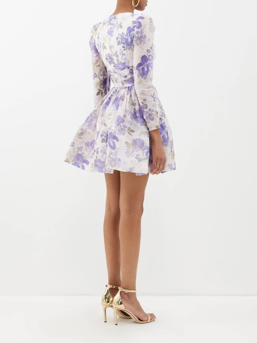 Zimmermann Lyrical Cross Over Mini - Blue Iris Cream photo 3
