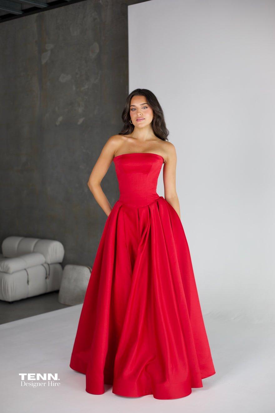 Lia Stublla x TENN Elodie Gown - Red photo 4