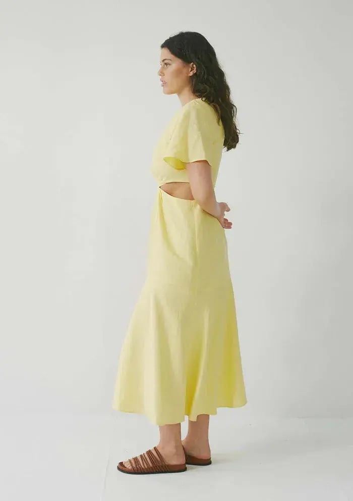 Jillian Boustred Link Dress Yellow Size AU 12 photo 2