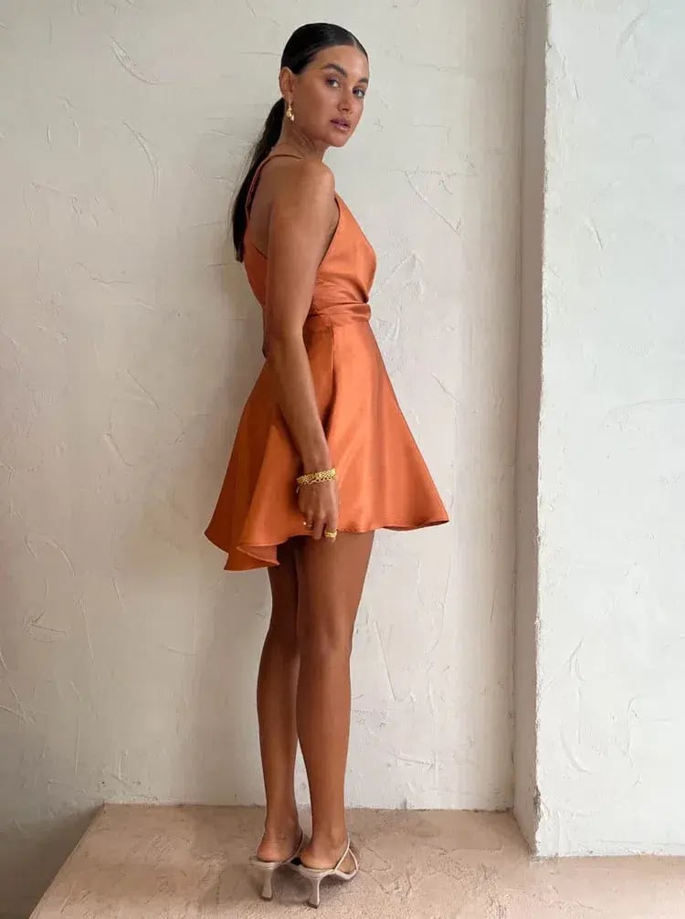 One Fell Swoop Emmeline Mini Dress In Sienna Size 6 photo 4