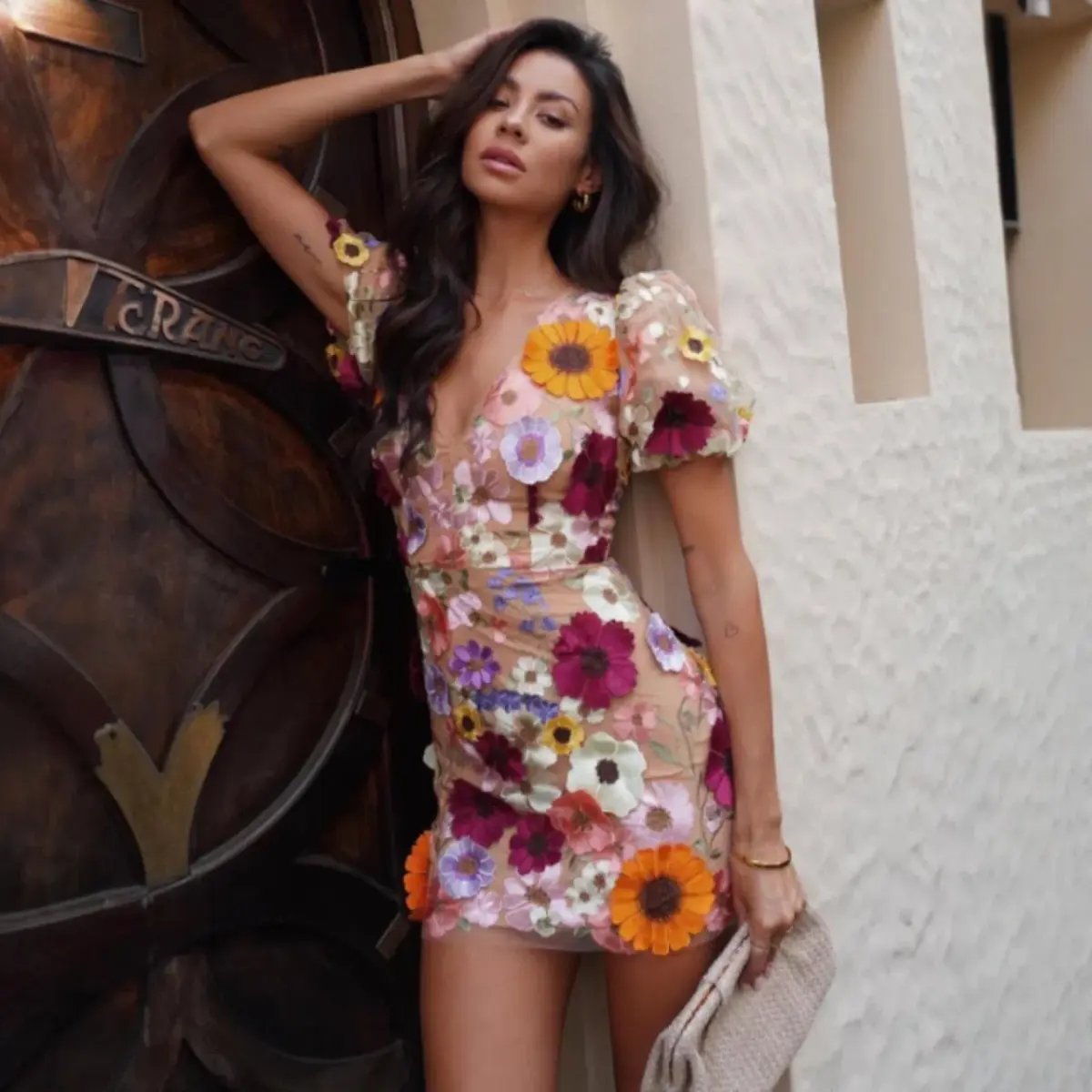 ELLIATT Rosalind 3D Floral Mini Dress Size AU 6 (XS) photo 5