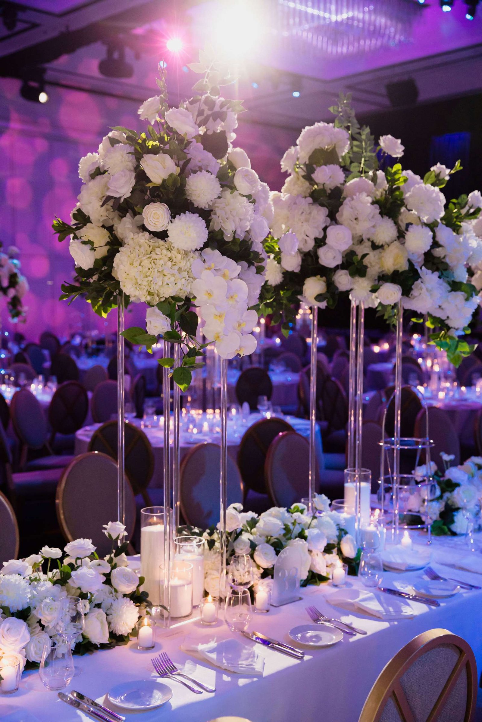 Assymetrical Faux Floral Centrepiece photo 2