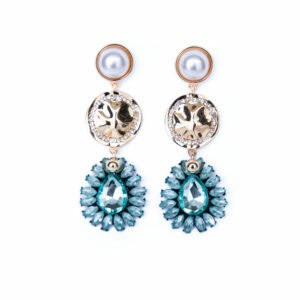 Ashlee Lauren Aqua Aida earrings photo 4
