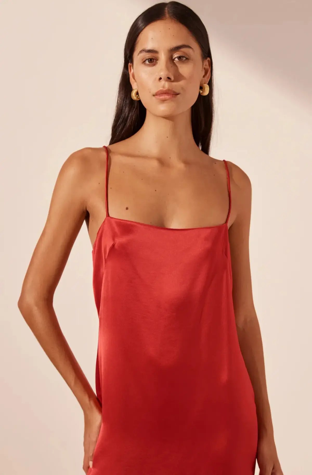 Shona Joy Moraya Dropped Waist Maxi Dress Chilli Size 10 photo 2
