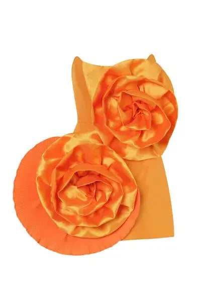 Eliya The Label Hayman Dress Tangerine Size M/Au 10 photo 3