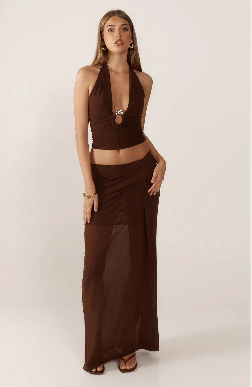 Ance Gria Nellie Set Brown Size 8/S photo 2