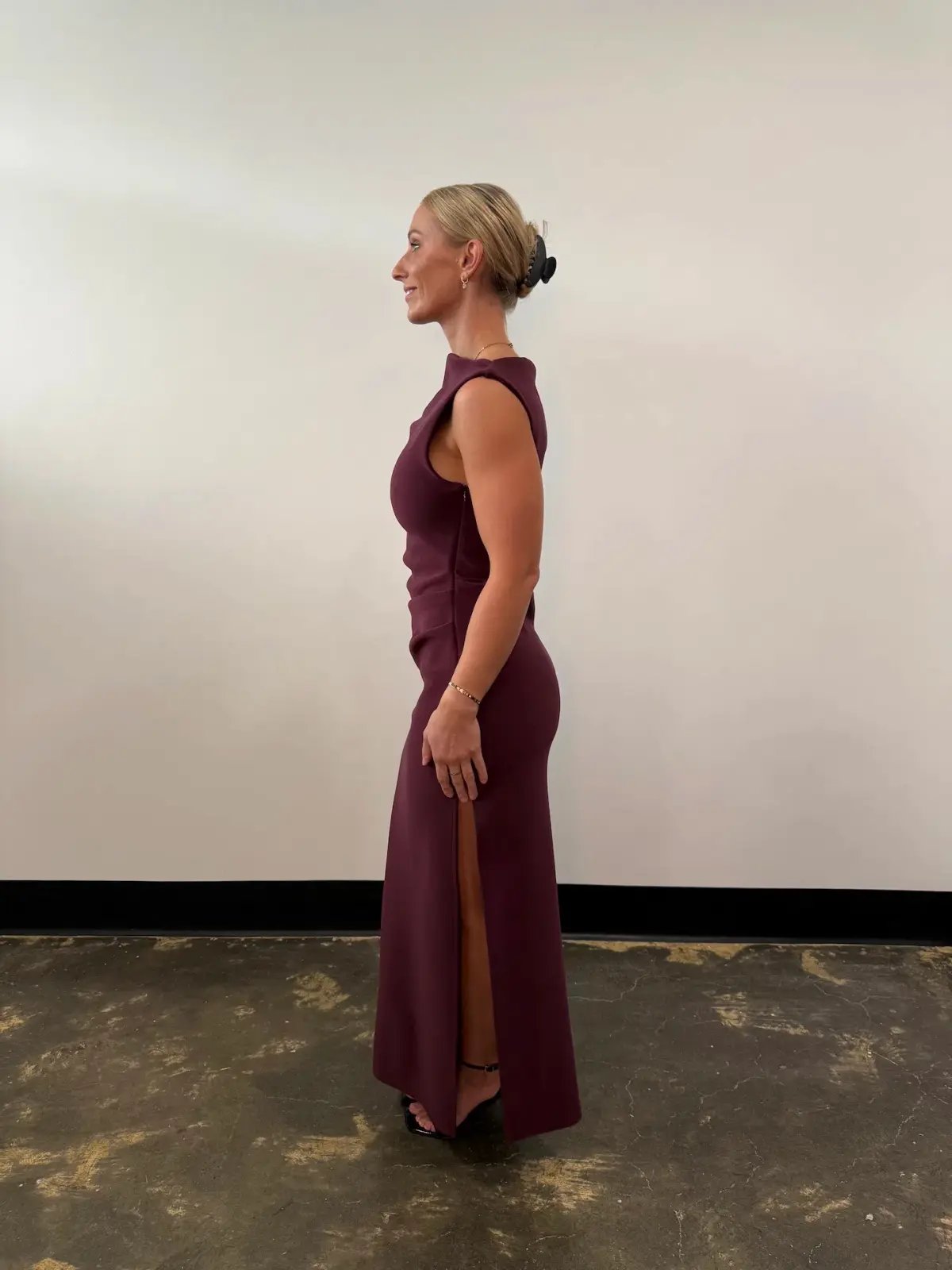BEC & BRIDGE LEORA ASYM MAXI DRESS / PLUM / SIZE 12 photo 2