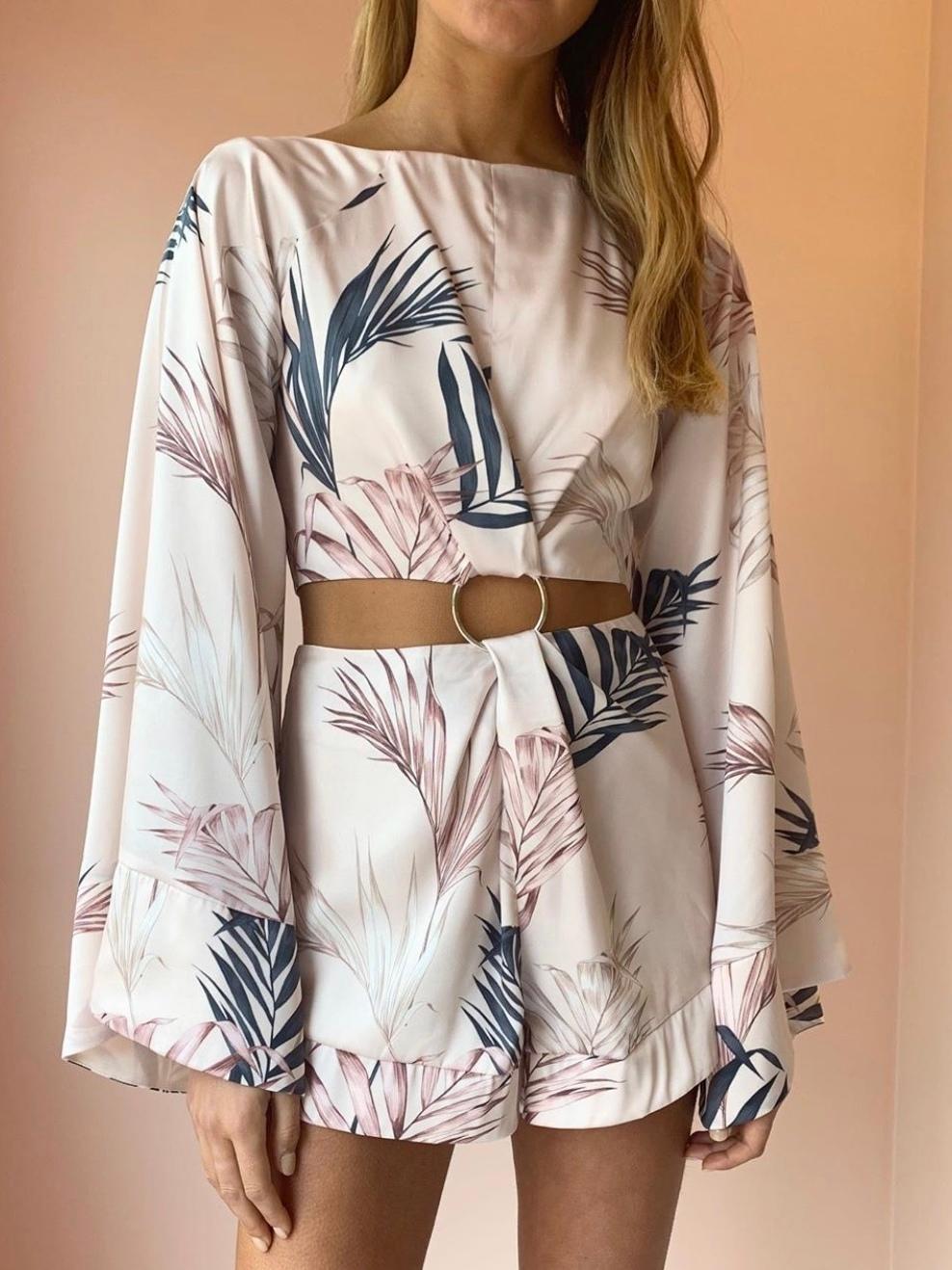 Significant Other Nowhere Romper in Palm Blush Size AU 6 photo 2