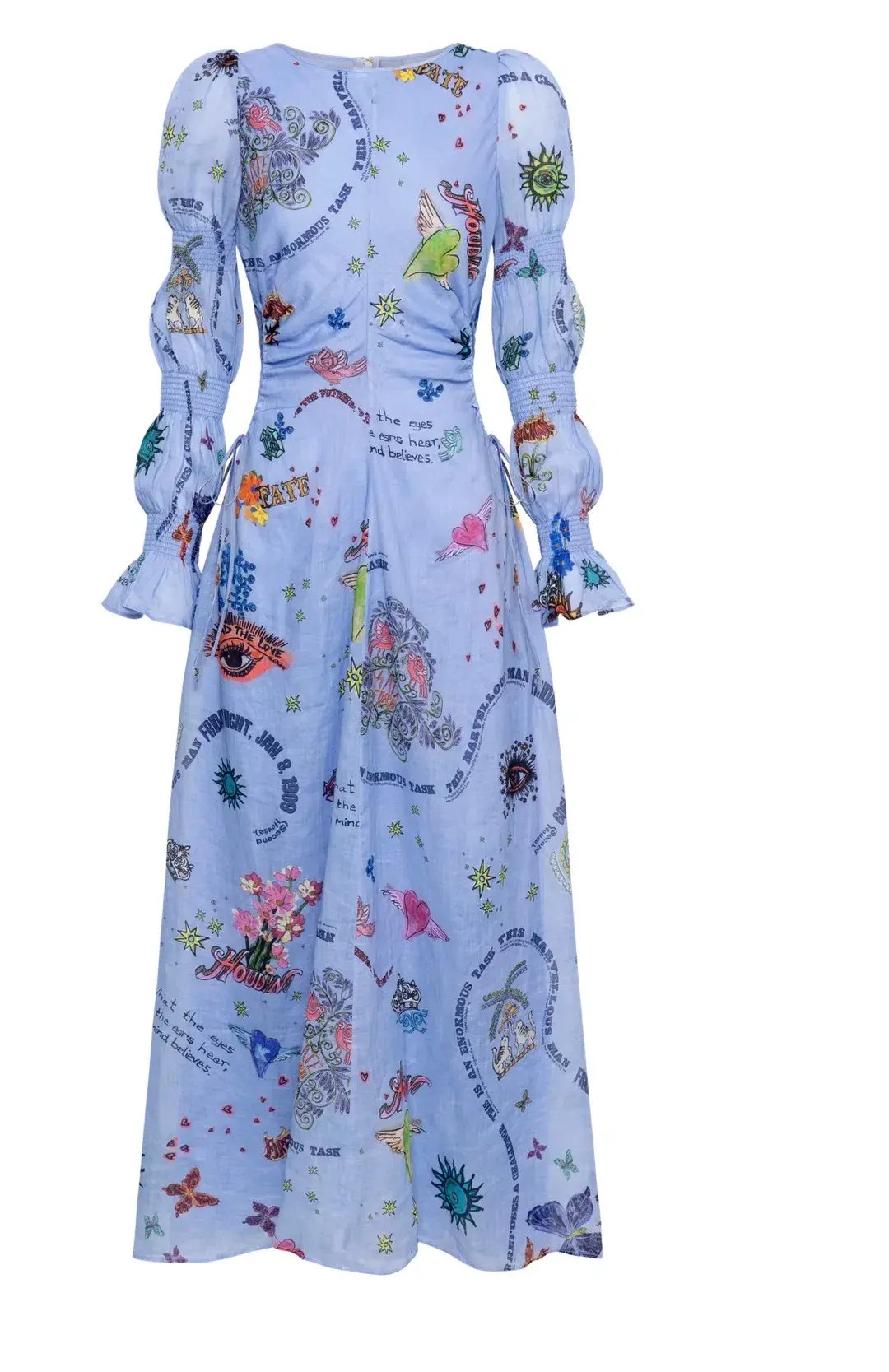 Kate Ford Caracus Cut Out Gown Multi Print Size 10 photo 6