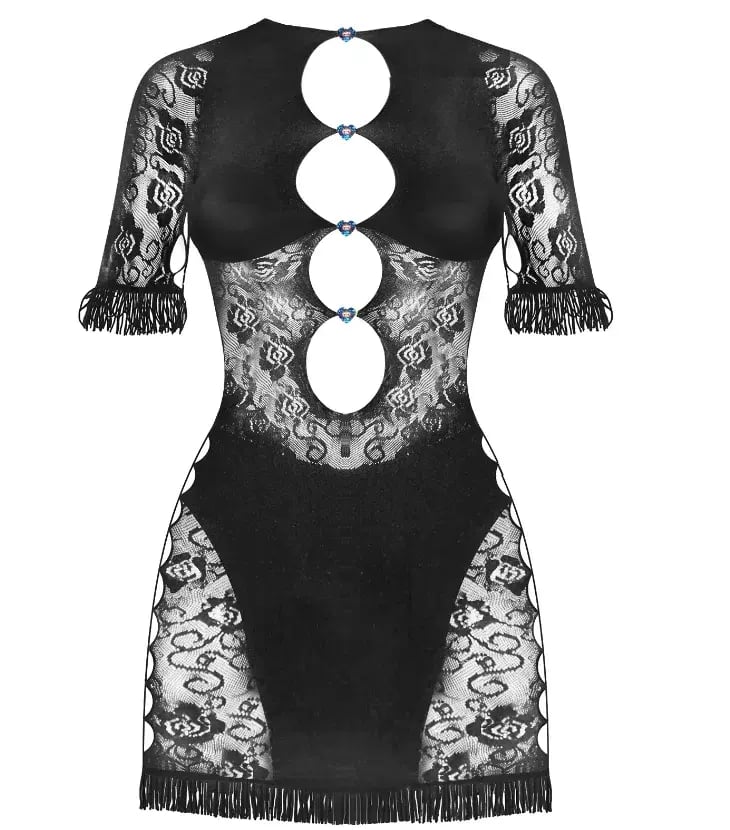 Poster Girl Floral Miranda Dress In Jet Black photo 2