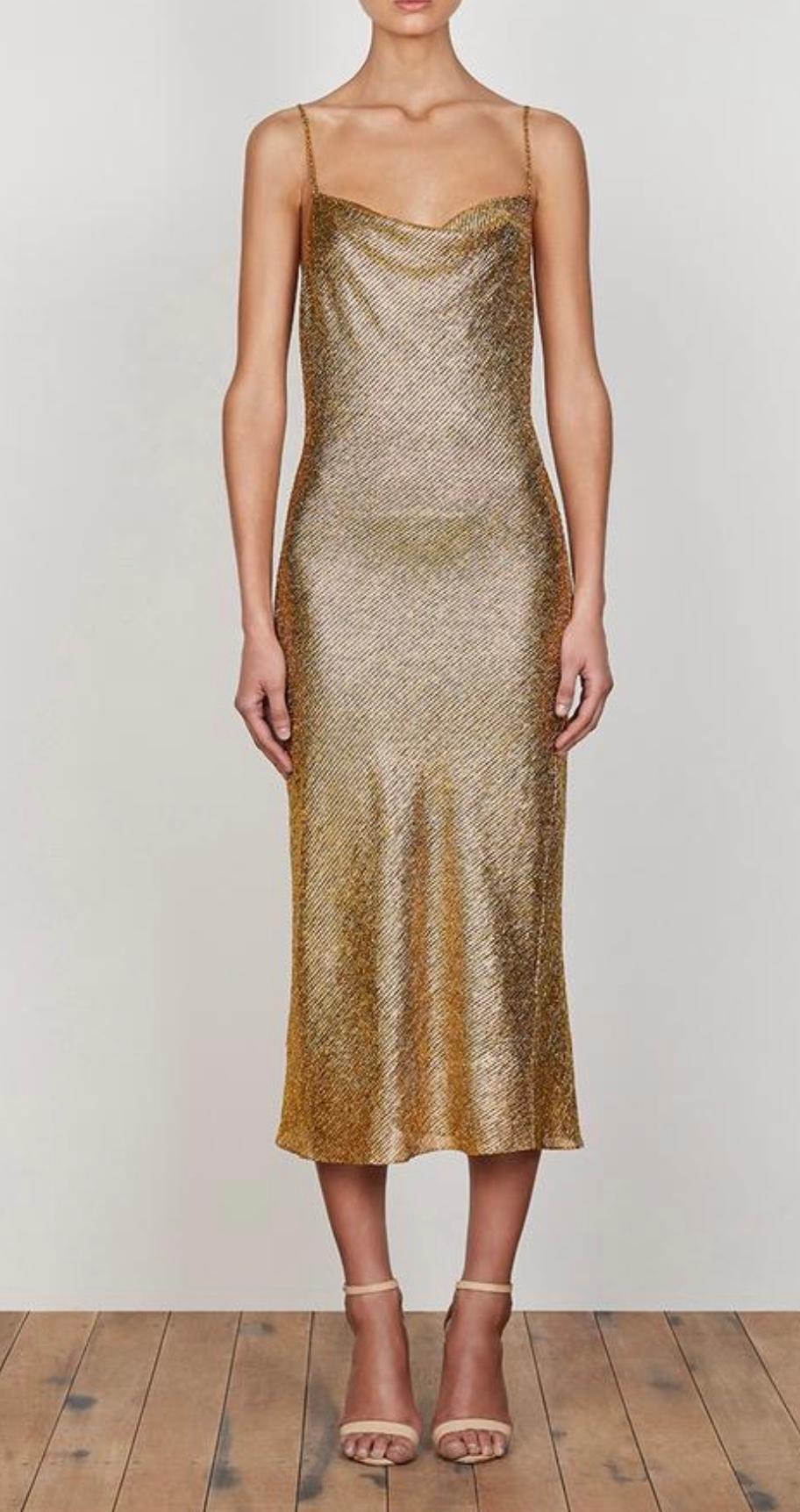 Cleo Bias Cowl Midi Dress photo 2