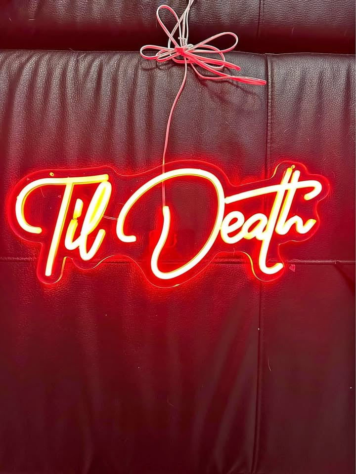 FOR HIRE - Til Death Neon Sign photo 4