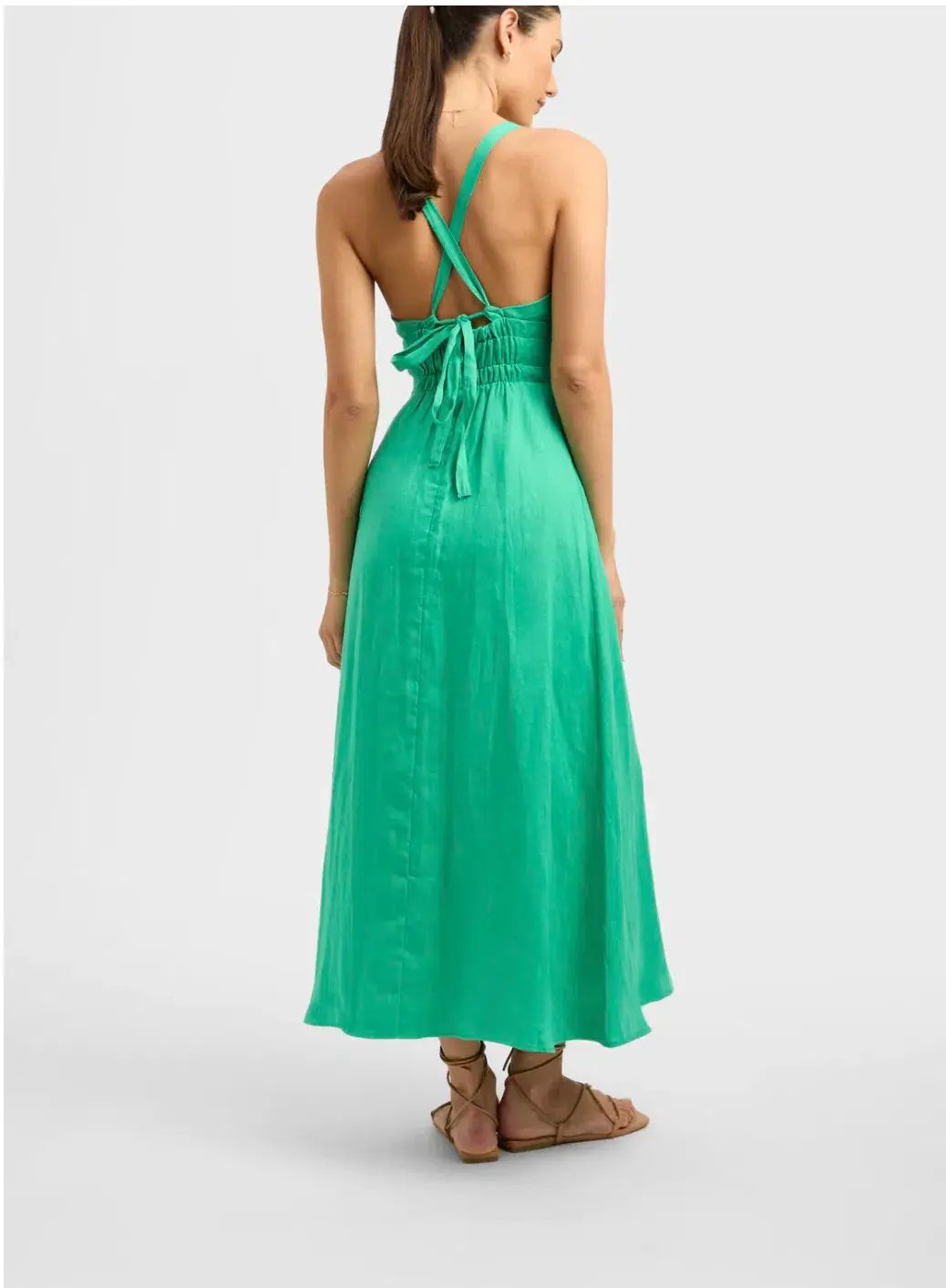 Kookai Tahiti Vee Dress Island Green Size 8 photo 3