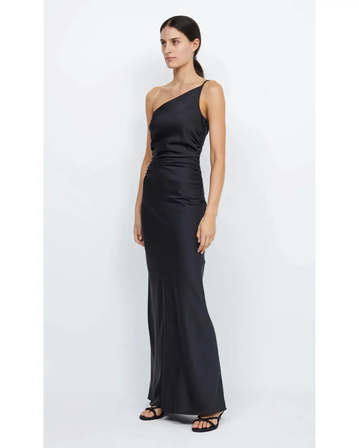Bec & Bridge Eternity Asym Maxi Dress Black Size AU 12 photo 2