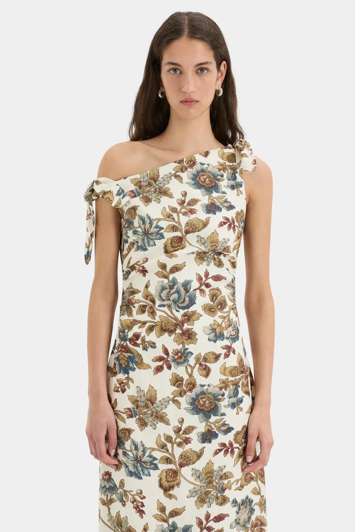 Sir The Label Eleanora Tie Shoulder Dress in Viola Floral Print Size 1 / AU 8 photo 2