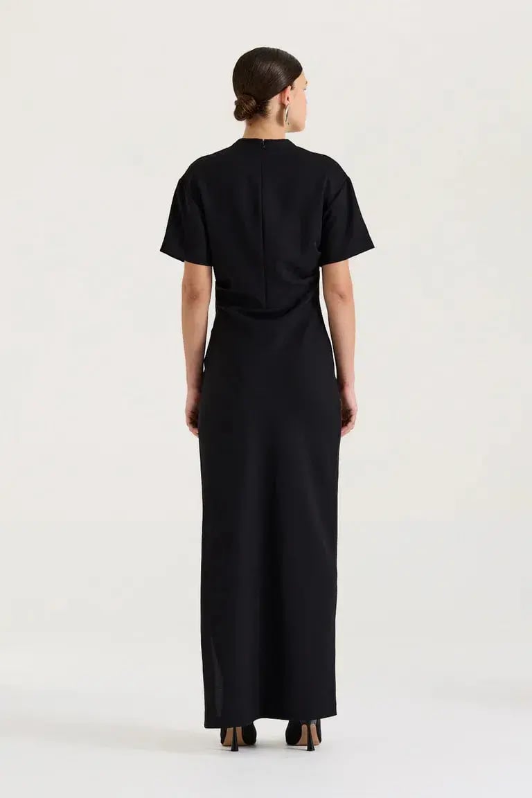 HENNE Avila Maxi Dress Black Size 10 photo 3