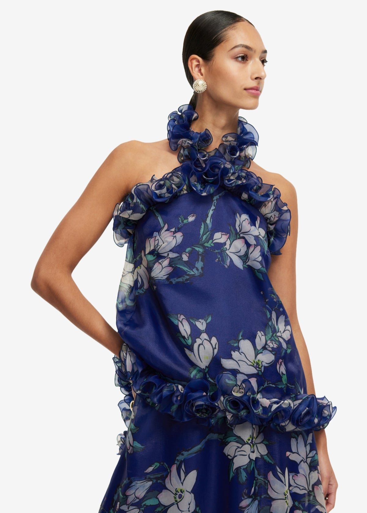 Michelle Top & Paige Skirt in Midnight Magnolia photo 3