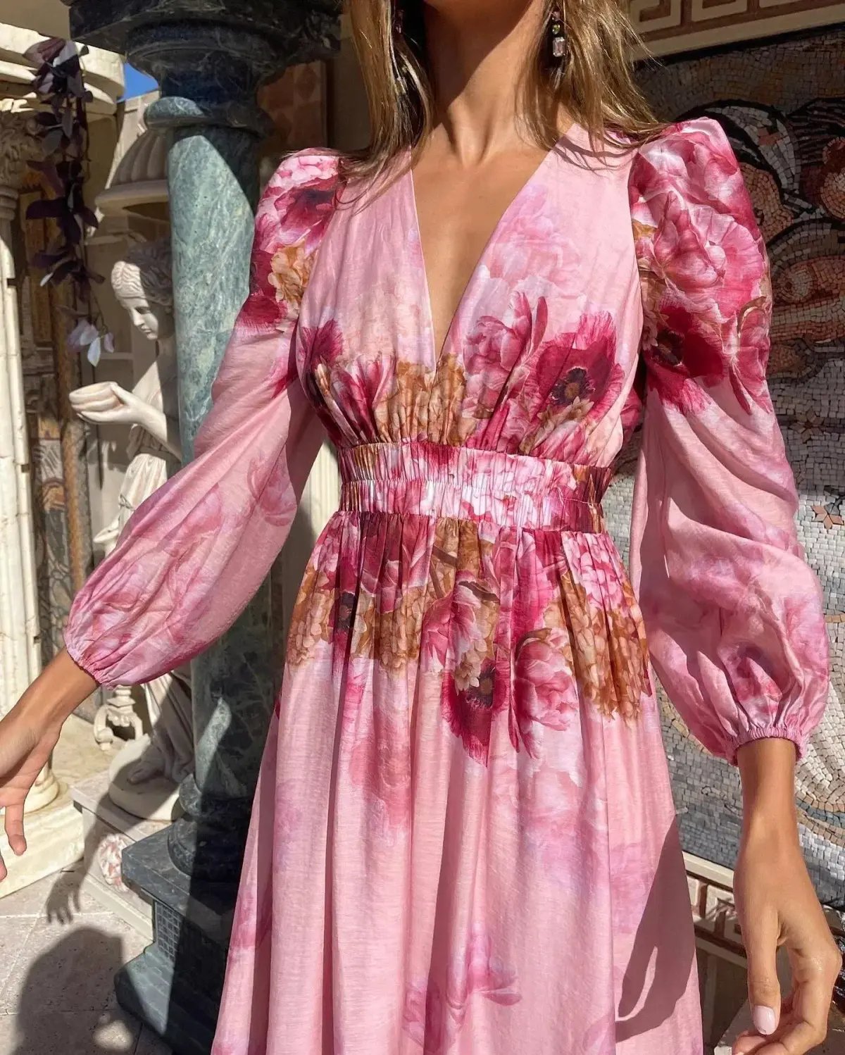 Sheike Swan Lake Midi Dress Floral Size 16 photo 5