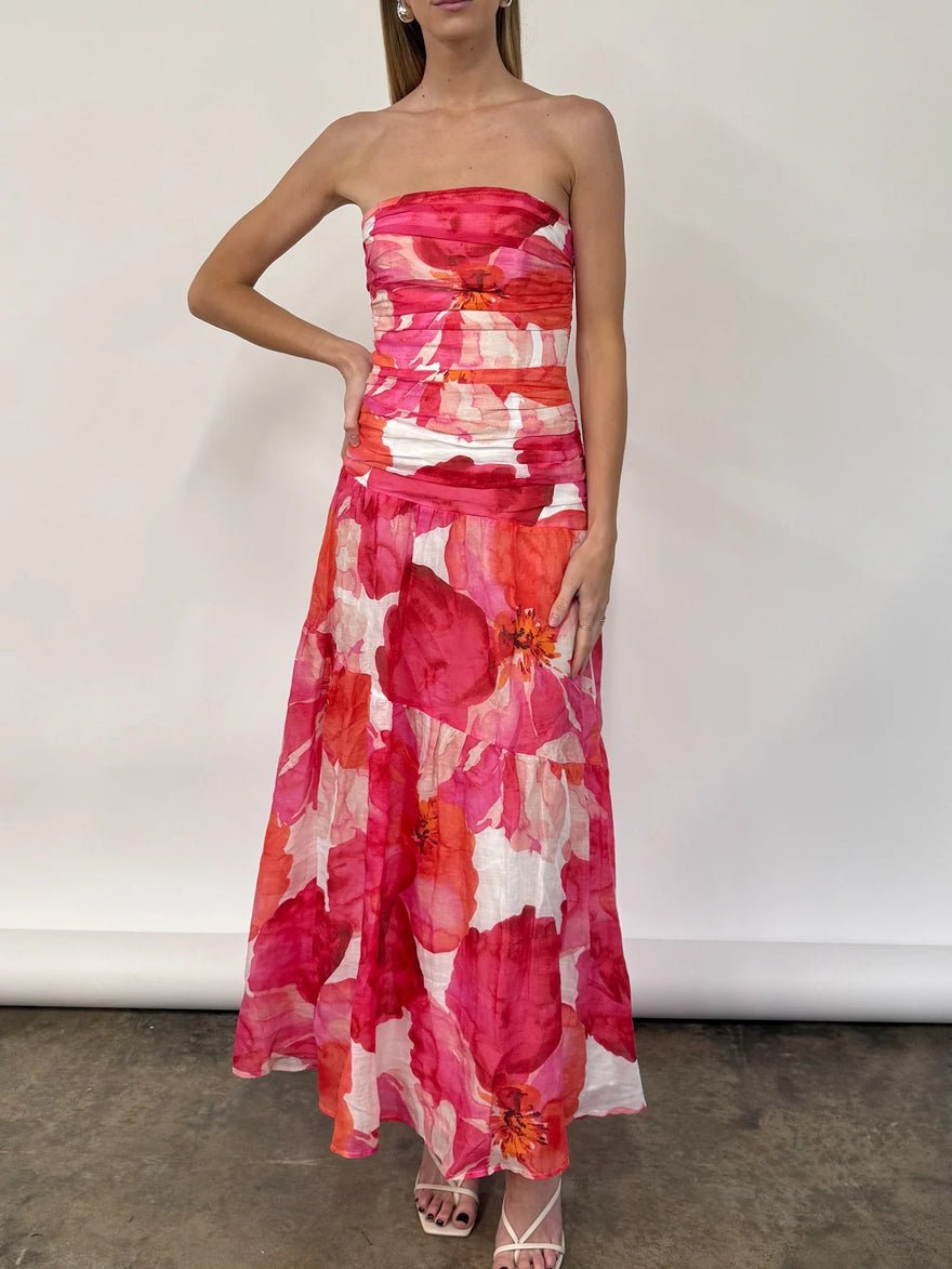 Issy Isles Dress Pink Floral photo 2