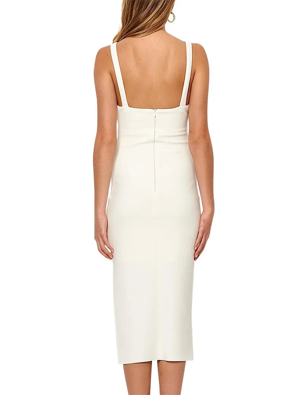 Bec & Bridge Bon Marche Cut Out Midi Dress White Size 8 photo 3