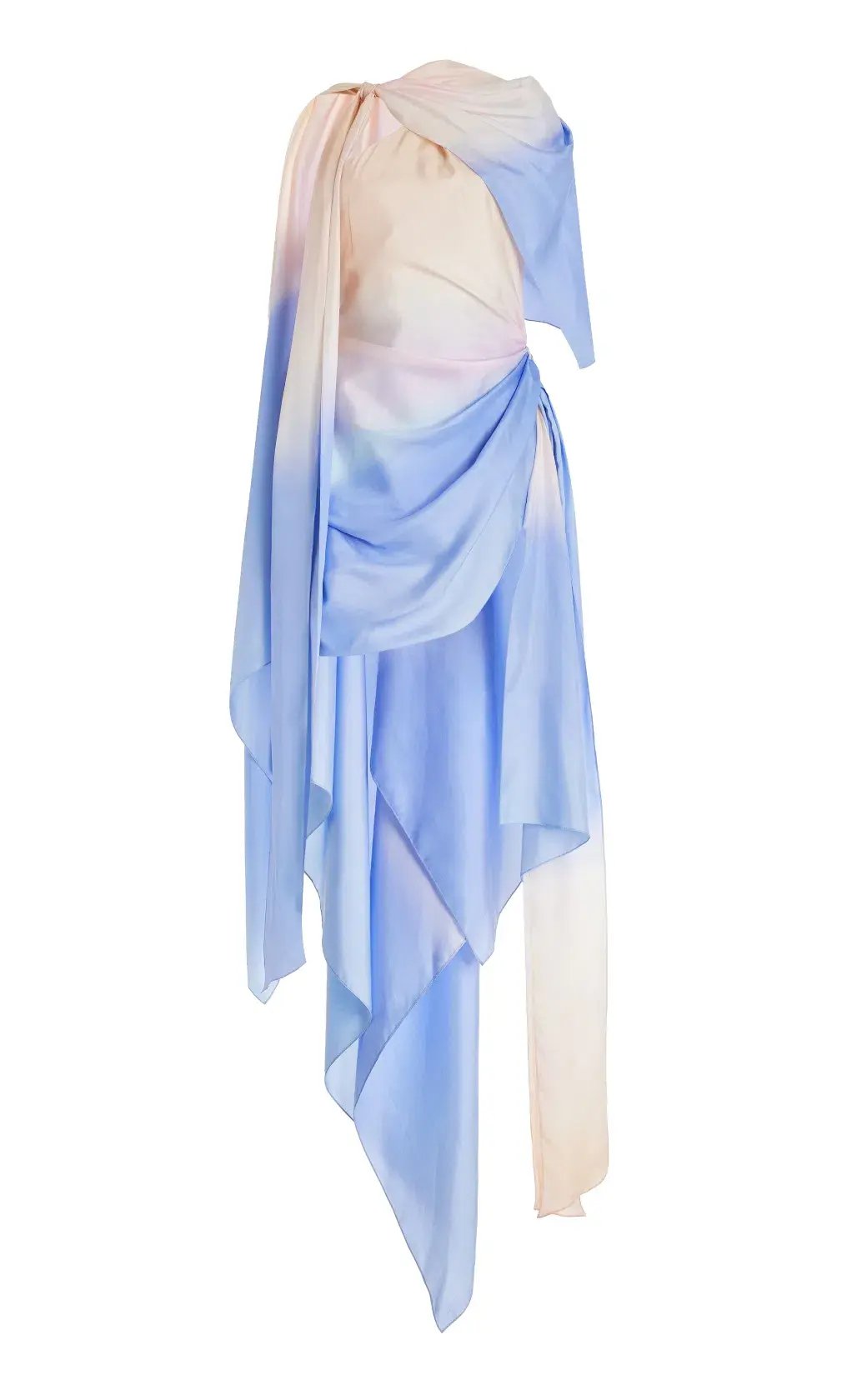 Zimmermann Natura Scarf Mini Dress Blue Fields Size 0P / AU 6 photo 5