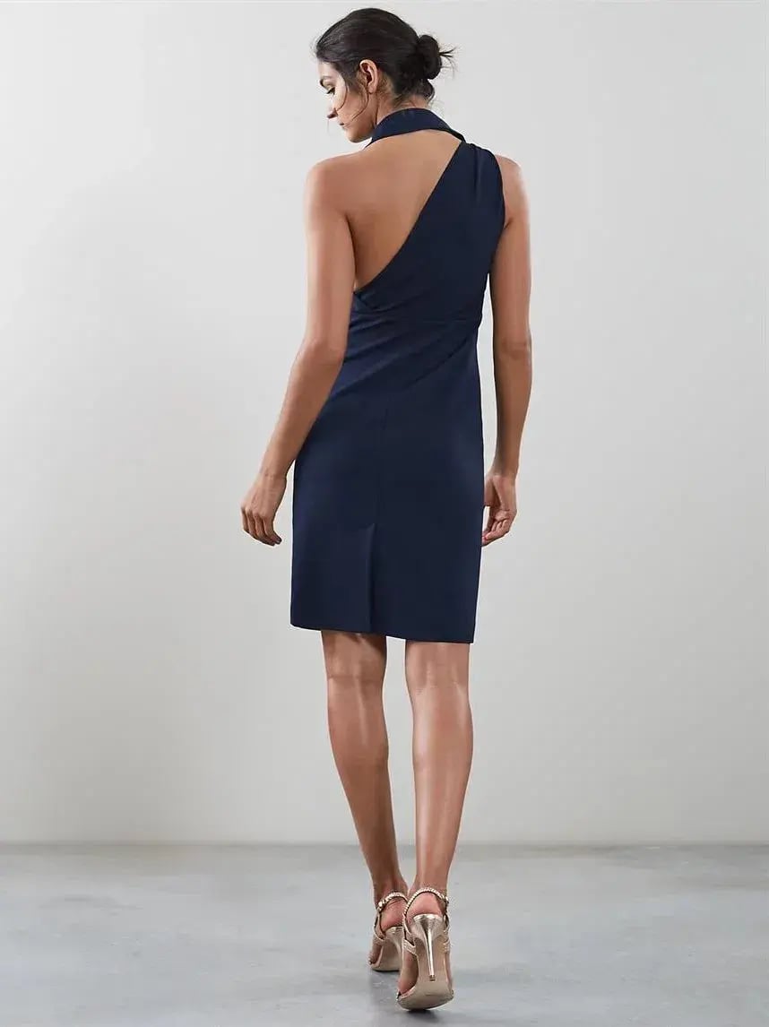 Reiss Varesse Twist Neck Cocktail Dress Size 8 photo 2
