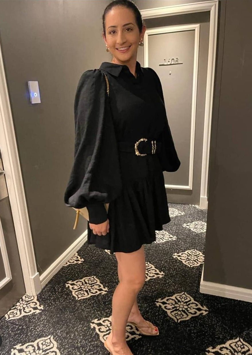 Acler Sherwood Dress - Black photo 2