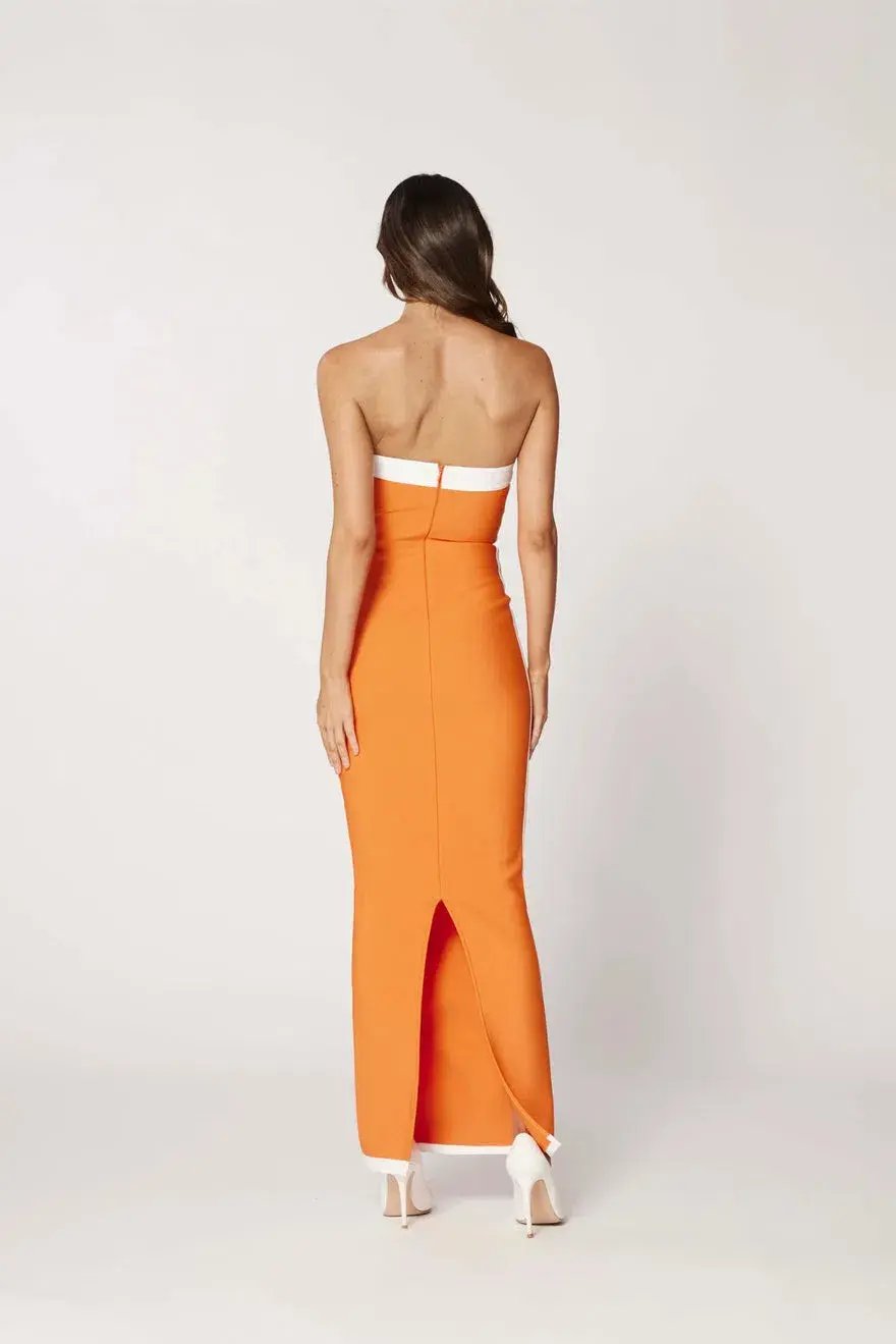 Bianca and Bridgett Ashley Dress Orange Size 8 photo 3