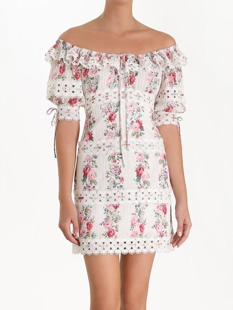 Zimmermann Honour Pintuck Panelled Mini  size 8 photo 2