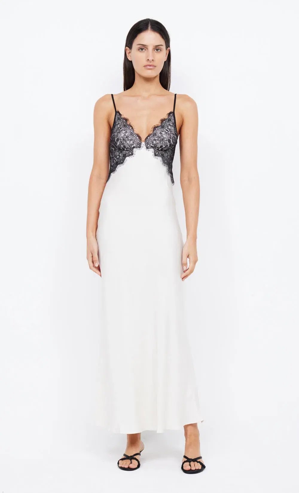 Bec & Bridge Emery Lace Maxi Dress Ivory/Black Size 8 photo 4