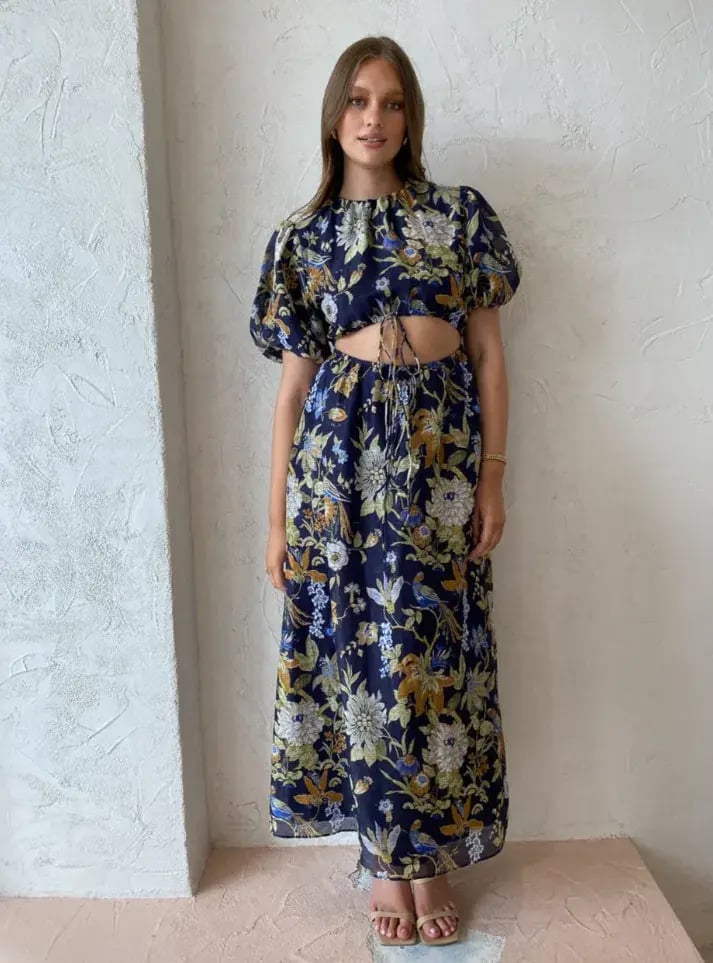 Sir The Label Lilian Puff Sleeve Midi Dress Size 1 / AU 8 photo 3