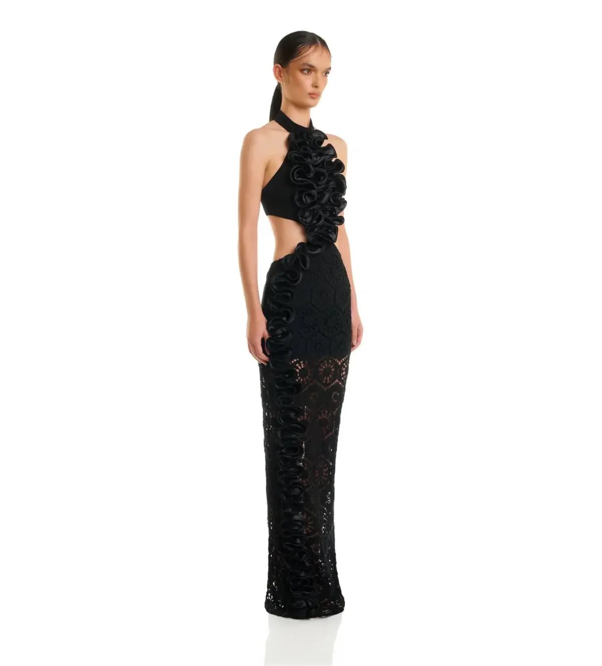 Eliya The Label Leila Maxi Dress Black Size 6 photo 3