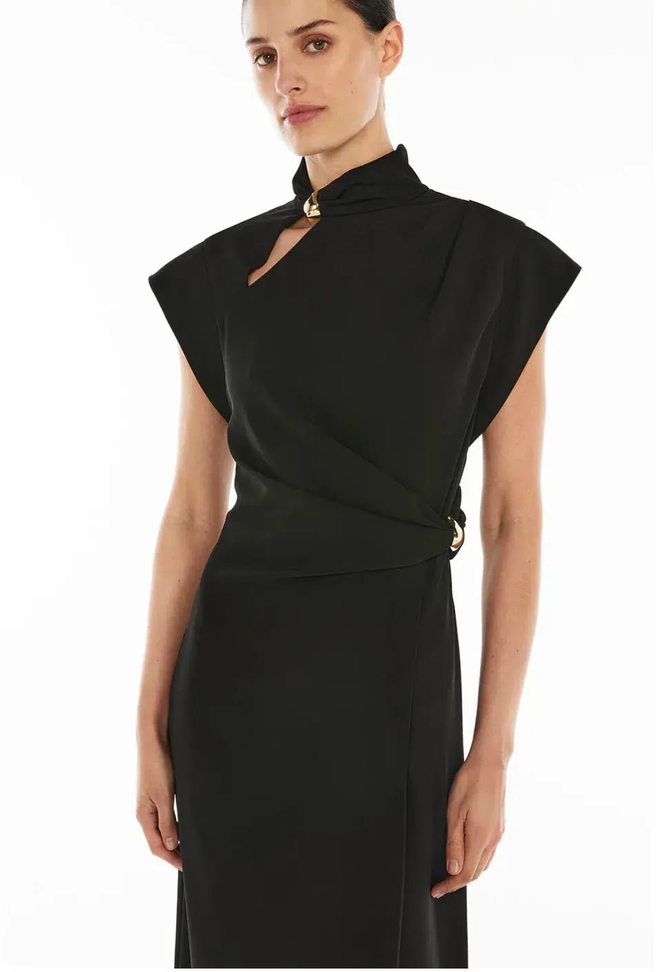 Manning Cartell High Definition Midi Dress Black Size 14 photo 2