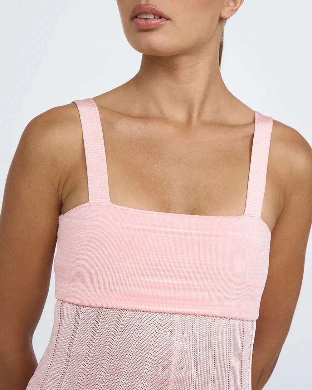By Johnny Adelita Knit Midi Dress in Marle Pink Size M / AU 10 photo 2
