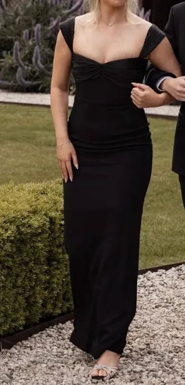 Solace London The Calluna Maxi Dress Black Size 10 AU photo 3
