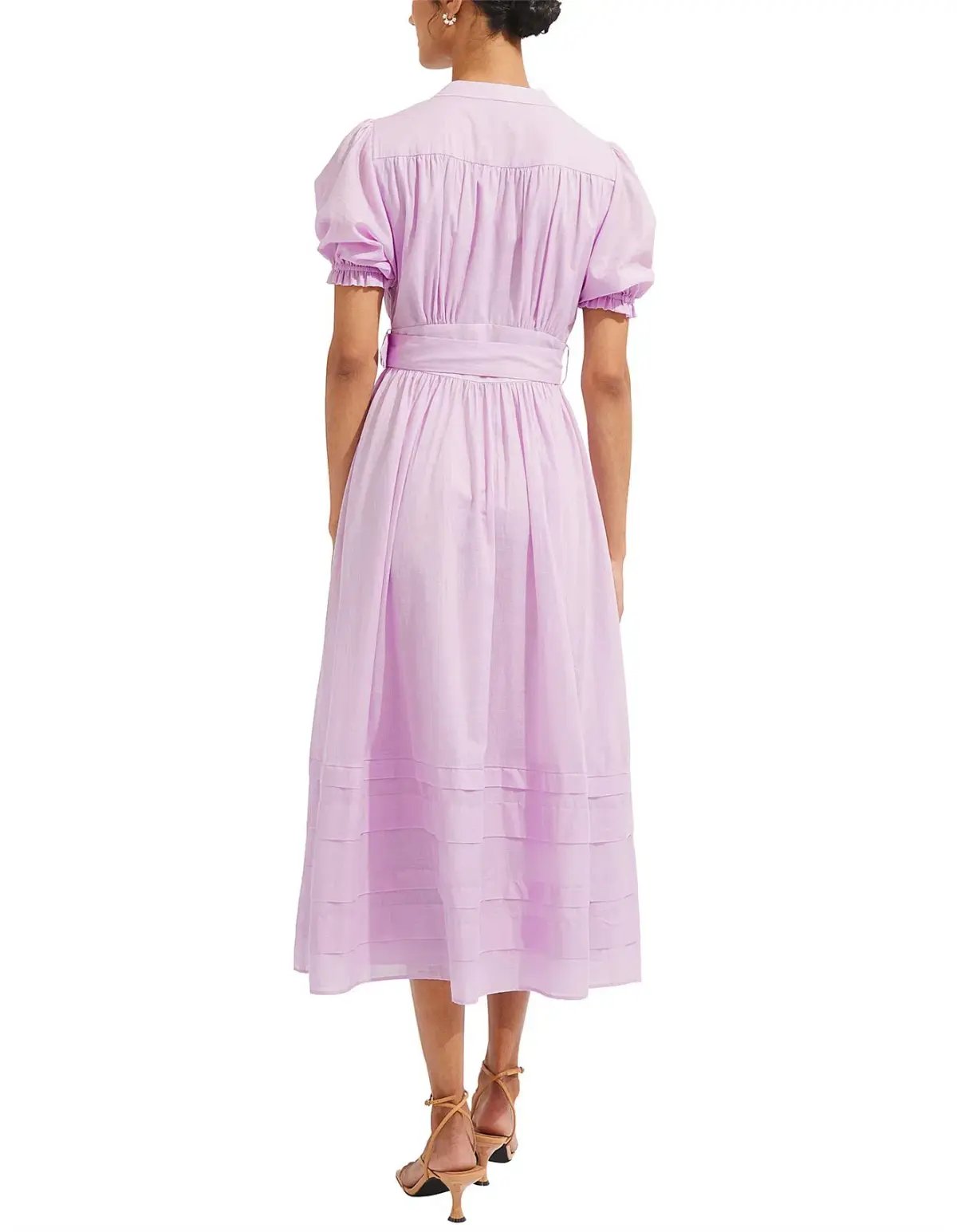 Steele Carmen Midi Dress Lilac Size L / AU 12 photo 2