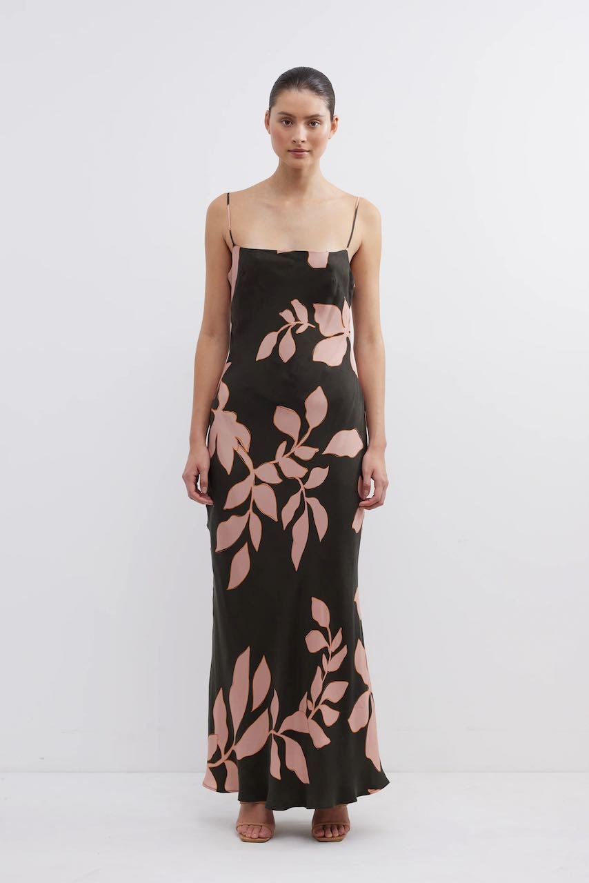 Pasduchas Avion Bias Midi Dress - Cocoa Bean photo 4