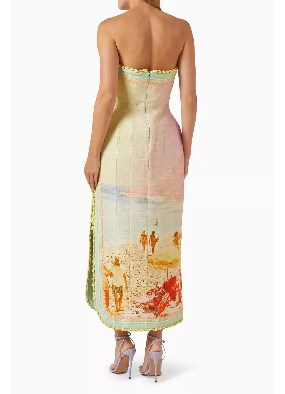 Zimmermann Coaster Structured Midi Dress Multi Print Size 3 / AU 14 photo 3