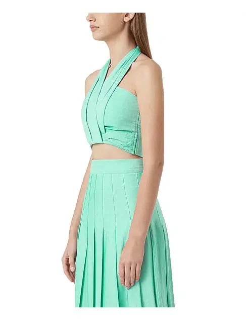Camilla & Marc Solene Top and Skirt Set in Jade Green Size 10 photo 3