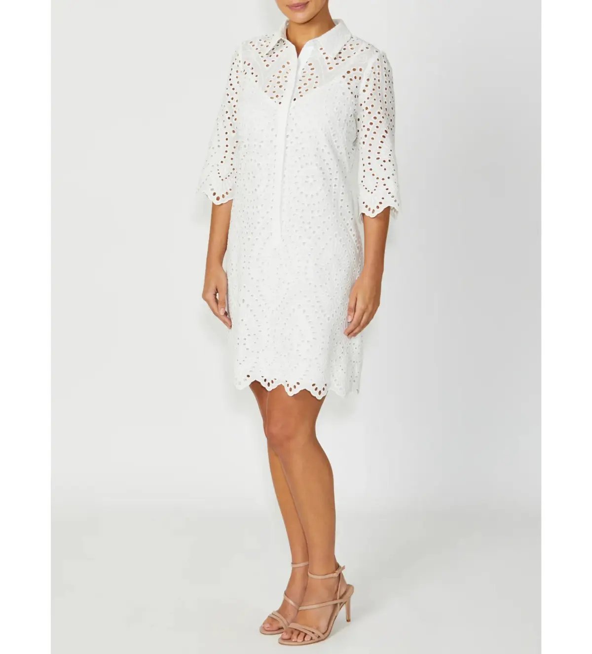 Anthea Crawford Eva Ivory Lace Dress White Size AU 12 photo 2