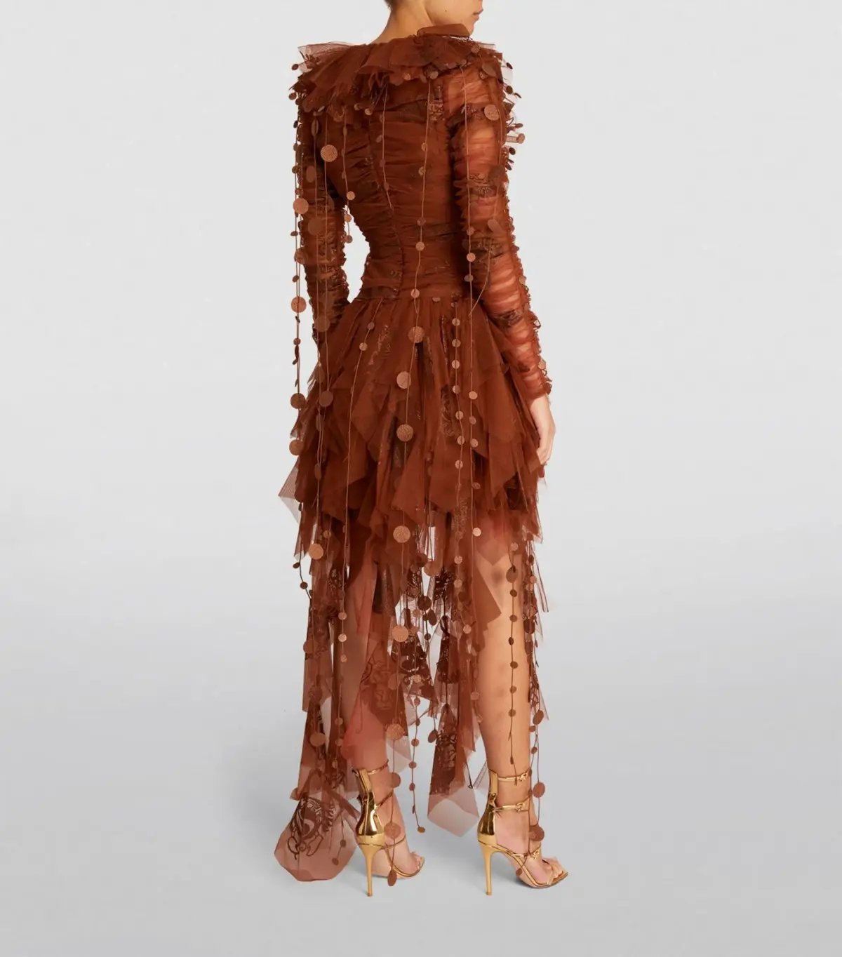 Zimmermann Kaleidoscope Handkerchief Mini Dress Brown Size 1 / AU 10 photo 2