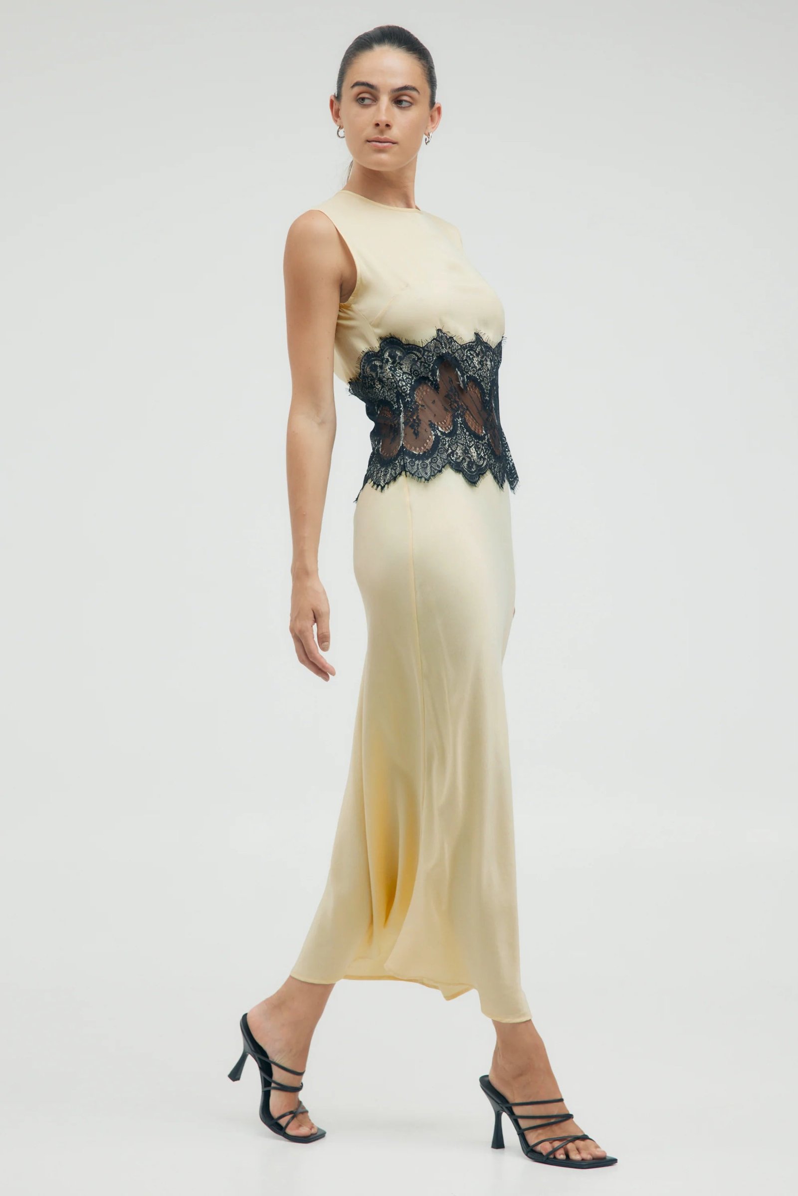 THIRD FORM VISIONS LACE TRIM TANK DRESS - MARSHMALLOW photo 2