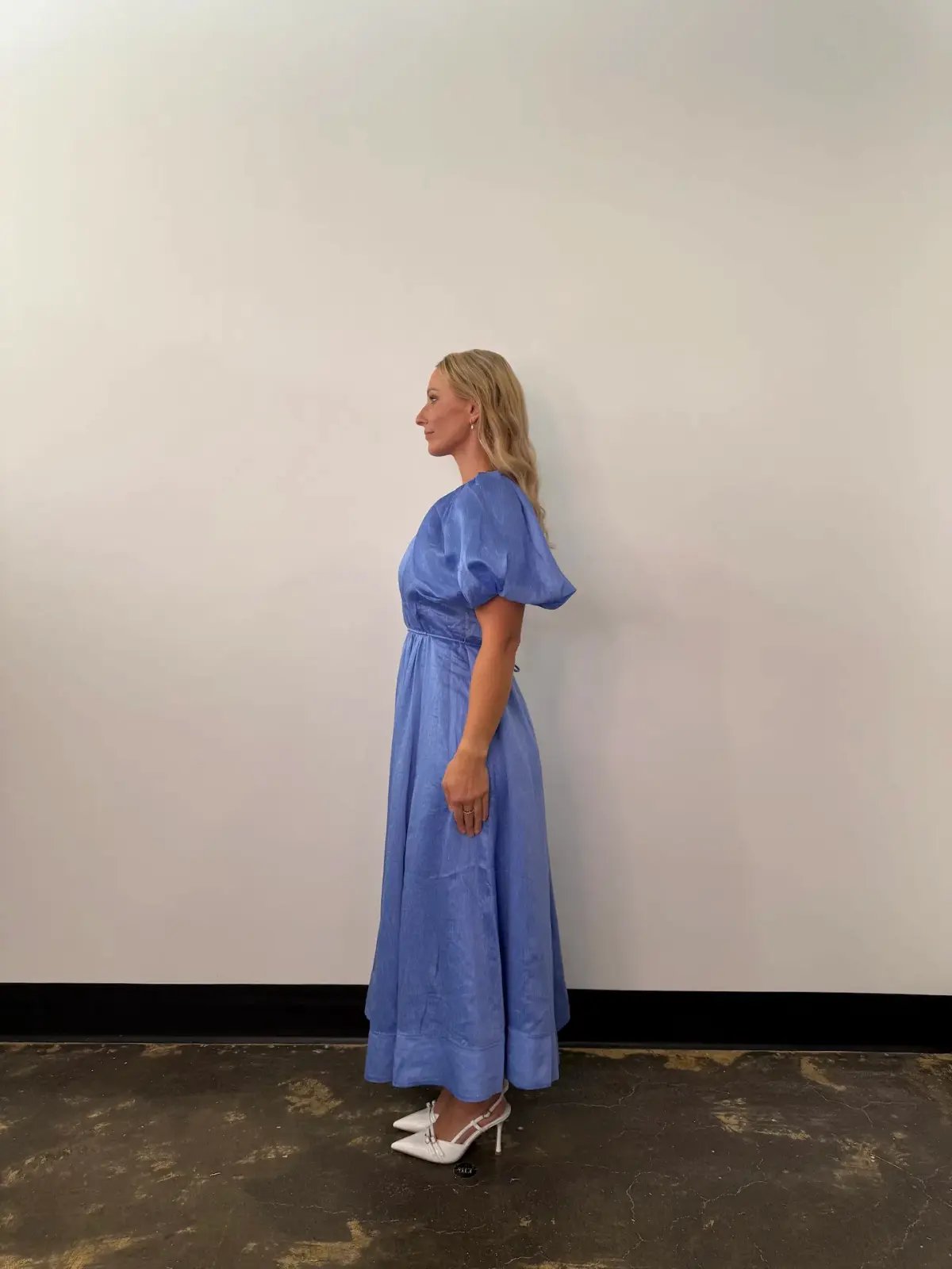 Aje Alma Midi Dress Blue Size 12 photo 2