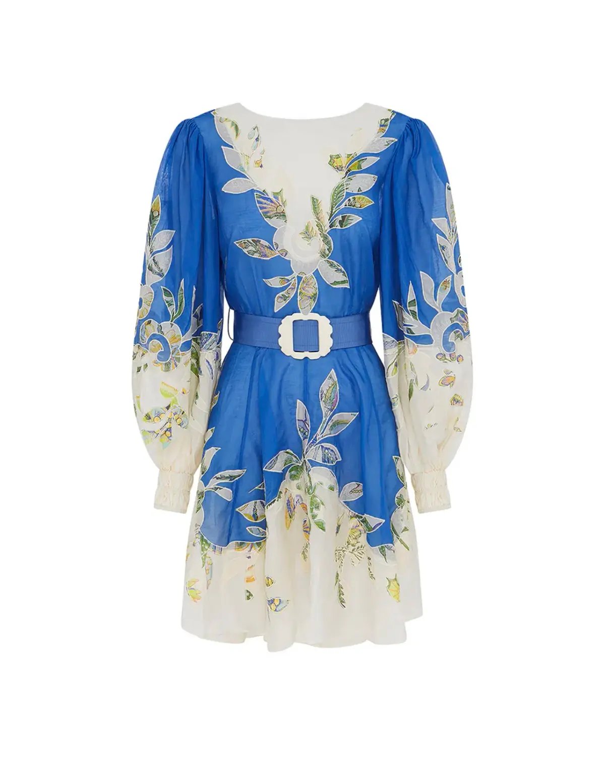 Alemais Rita Embroidered Mini Dress Blue Size XS / AU 6 photo 6